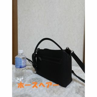 新品☆タグ付き　ホースヘアー　２wayバッグ　ショルダー　ハンドバッグ　黒(ショルダーバッグ)