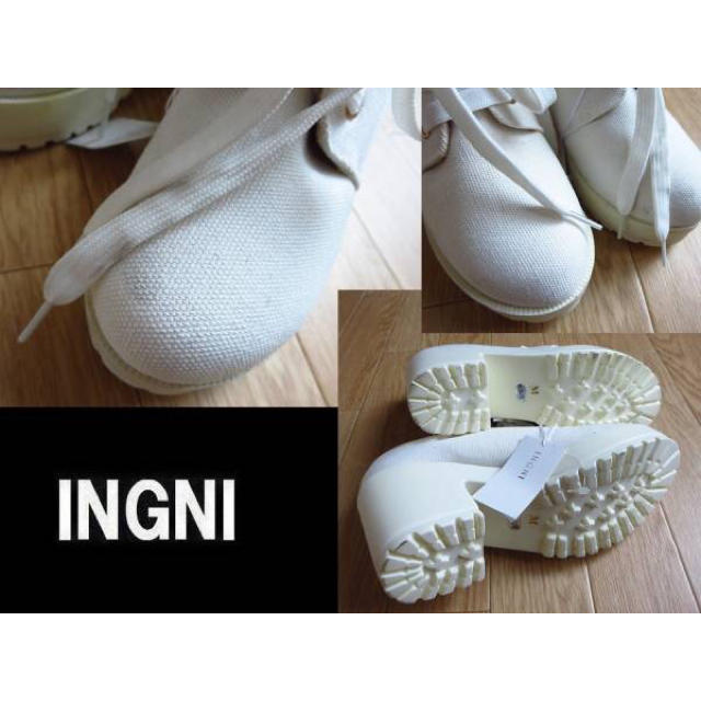 INGNI(イング)の2016春★新品INGNI🌟ＭラグソールレースUPスニーカー レディースの靴/シューズ(スニーカー)の商品写真