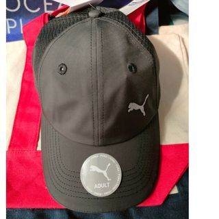 プーマ(PUMA)のPUMA キャップ 黒 ブラック 帽子　UPF50+ タグ付き♪(キャップ)