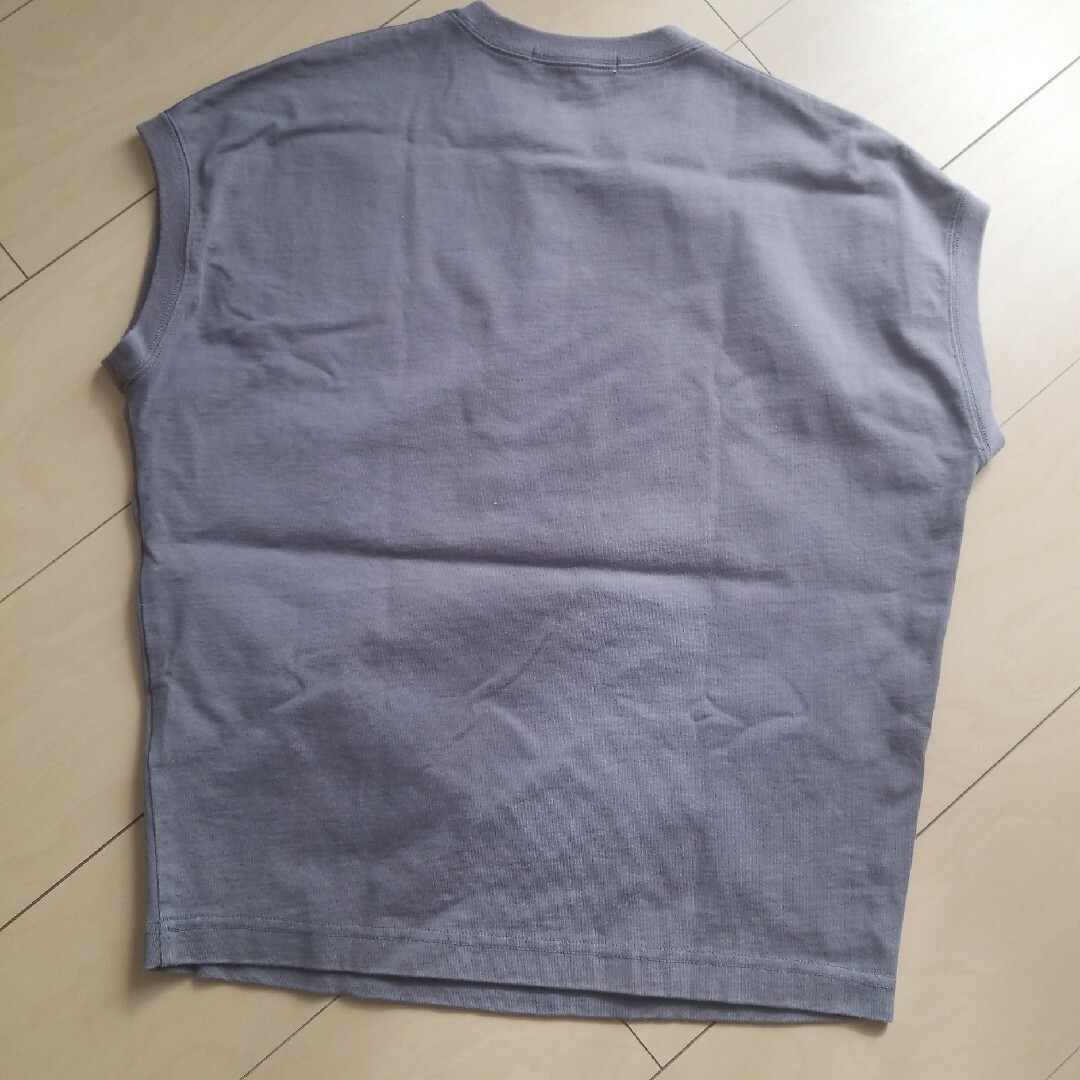23区(ニジュウサンク)の23区 ボリュームコットンフレンチスリーブカラー　スレート系 レディースのトップス(Tシャツ(半袖/袖なし))の商品写真