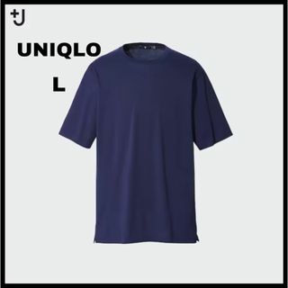 ユニクロ(UNIQLO)の【UNIQLO +J】スーピマコットンリラックスフィットクルーT（半袖）　L(Tシャツ/カットソー(半袖/袖なし))