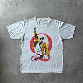 ヴィンテージ(VINTAGE)の80s90s queen バンドtシャツ USA製 ホワイト XL相当 フレディ(Tシャツ/カットソー(半袖/袖なし))