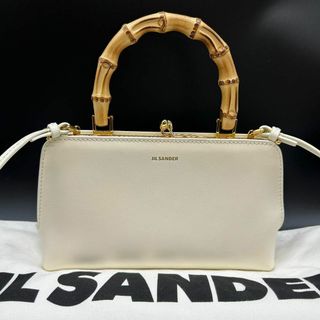 ジルサンダー(JIL SANDER)の極美品 JIL SANDER ジルサンダー 2way バンブー ハンドバッグ(ハンドバッグ)