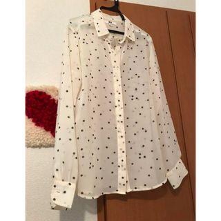 UNIQLOユニクロ スター星 透け感ブラウス(シャツ/ブラウス(長袖/七分))