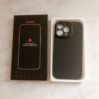 iPhone 15 Pro Max ケース カメラホルダースタンド ブラック(iPhoneケース)