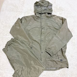 弘進ゴム レインコート 上下 セット レインウェア フード付き 視界180度 S(レインコート)