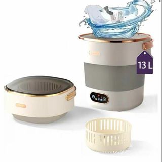 新品 折りたみ式洗濯機 13L 大容量 ミニ洗濯機(洗濯機)