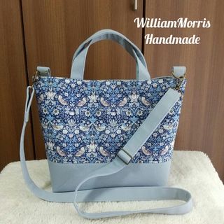 ウィリアム・モリス(William Morris)のウィリアムモリスハンドメイドトートバックイチゴ泥棒リバティ(バッグ)