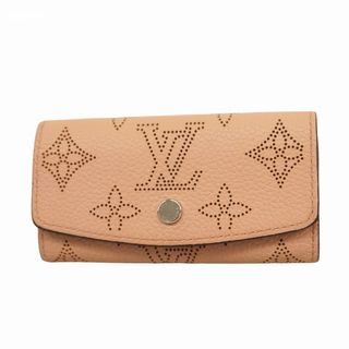 ルイヴィトン(LOUIS VUITTON)の【5fd5127】ルイヴィトン キーケース マヒナ ミュルティクレ4 M82760 ジャスミンピンク【中古】レディース(キーケース)