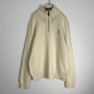 ポロラルフローレン(POLO RALPH LAUREN)のポロラルフローレン　ニット　現行　カシミア混　ハーフジップ　レザーストラップ(ニット/セーター)