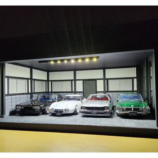 1/24 1/18　LED照明付　ミニカー　ジオラマ　ショーケース　ショールーム(ミニカー)