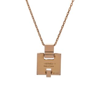 エルメス(HERMES)の中古 エルメス HERMES レディース ネックレス ゴールド/アイボリー メタル /エナメル(ネックレス)