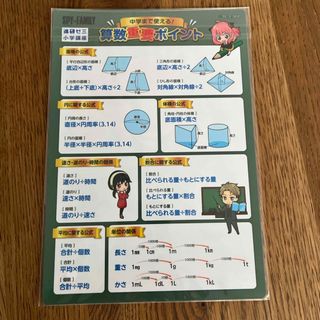 下敷き　非売品　ベネッセ　小学講座の付録　SPY×FAMILY(キャラクターグッズ)