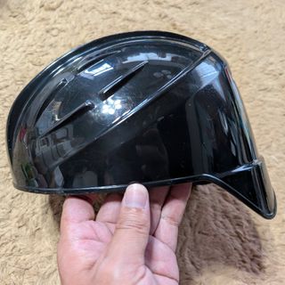 ゼット(ZETT)のキャッチャー用　ヘルメット　Mサイズ　ブラック(防具)