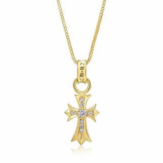[A neige] アネージュ クロス ネックレス メンズ レディース 人気 金(その他)