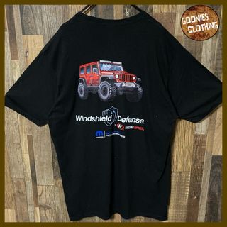 オフロード 四駆 車 ブラック オーバーサイズ XL メンズ古着 半袖 Tシャツ(Tシャツ/カットソー(半袖/袖なし))