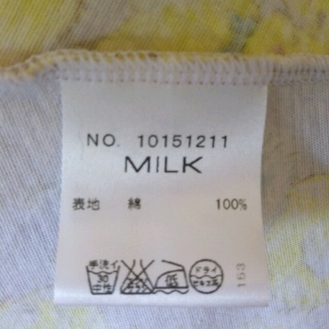 MILK(ミルク)のミルク ひよこ柄CHICK CHAT ワンピース ラベンダー レディースのワンピース(ミニワンピース)の商品写真