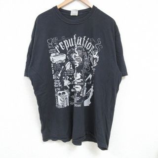 XL★古着 半袖 Tシャツ メンズエンドゲーム 大きいサイズ コットン クルーネック 黒 ブラック 25jun27 中古 メンズ(Tシャツ/カットソー(半袖/袖なし))