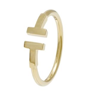 ティファニー(Tiffany & Co.)のティファニー T ワイヤー K18イエローゴールド リング 中古(リング(指輪))