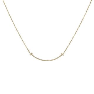 ティファニー(Tiffany & Co.)のティファニー T スマイル スモール K18イエローゴールド ネックレス 中古(ネックレス)