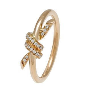 ティファニー(Tiffany & Co.)のティファニー ノット K18ローズゴールド リング 中古(イヤリング)