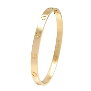 カルティエ(Cartier)のカルティエ ラブ クラシックモデル K18イエローゴールド ブレスレット 中古(ブレスレット/バングル)