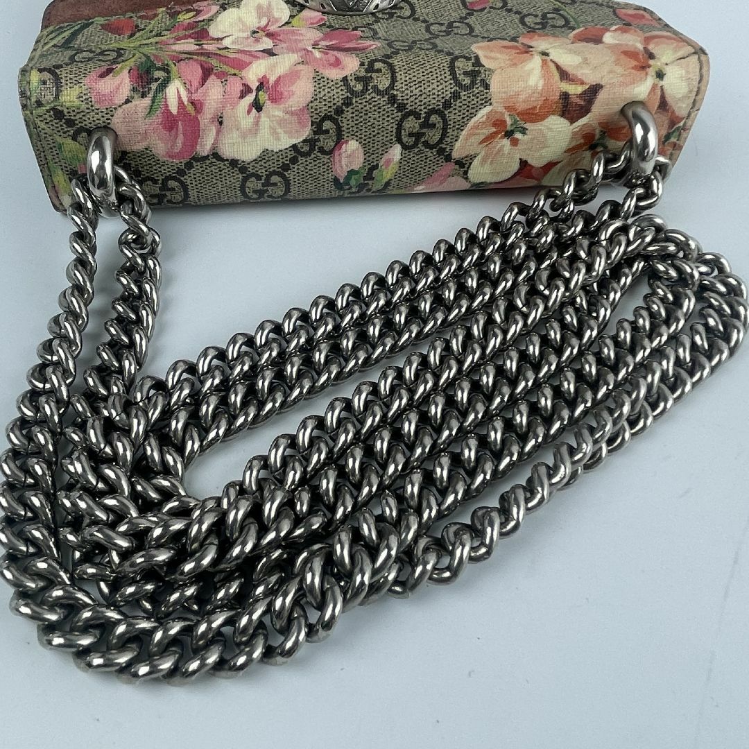 GUCCI - グッチGGスプリーム花柄デュオニソスショルダーバッグの