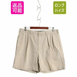 ラルフローレン(Ralph Lauren)の90s USA製 ポロ ラルフローレン コットン チノ ショートパンツ メンズ 36 / 古着 オールド ショーツ 短パン ツータック チノパン ポロチノ(ショートパンツ)