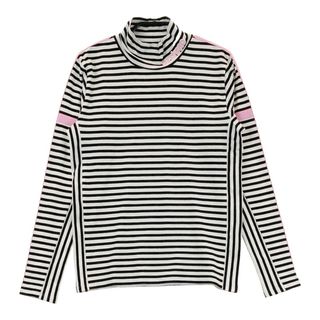 サイズ：36 ARCHIVIO アルチビオ  ハイネック長袖Tシャツ ボーダー柄 ブラック系 [240101476726] ゴルフウェア レディース ストスト(ウエア)