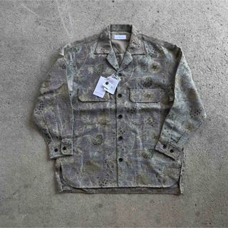 アダムエロペ(AER ADAM ET ROPE)の【新品未使用】アダムエロペ ボタニカルジャガード　CPOシャツ(シャツ)