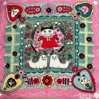 kilki キルキー　ハンカチ　フェアリー　猫　北岸由美　ピンク(ハンカチ)