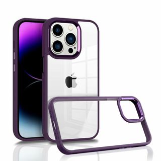 【色:暗い紫_サイズ:iPhone 14 Pro 6.1"】MuZiF iPho