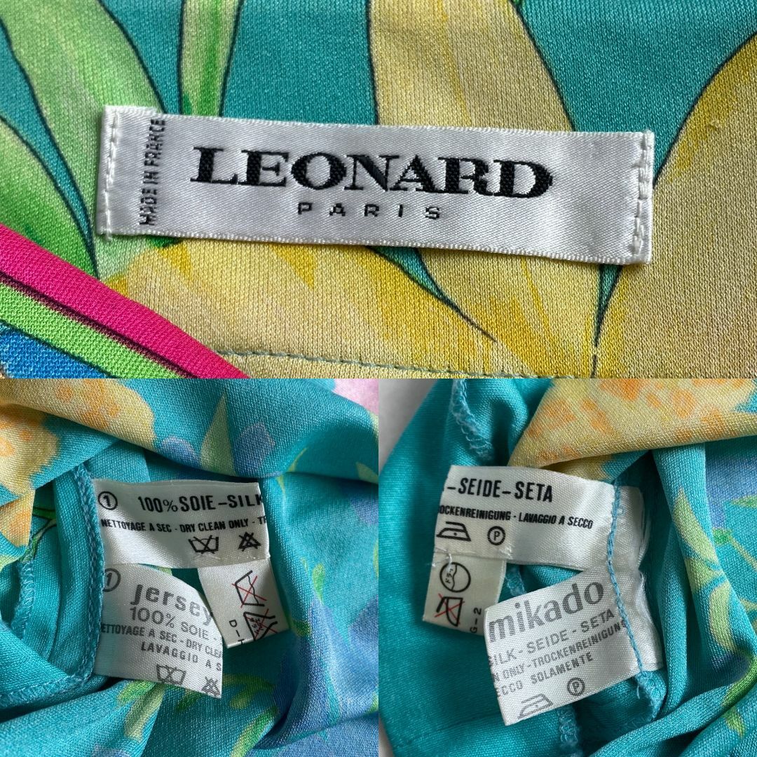 LEONARD - 美品 レオナール ロングワンピース LEONARD PARIS