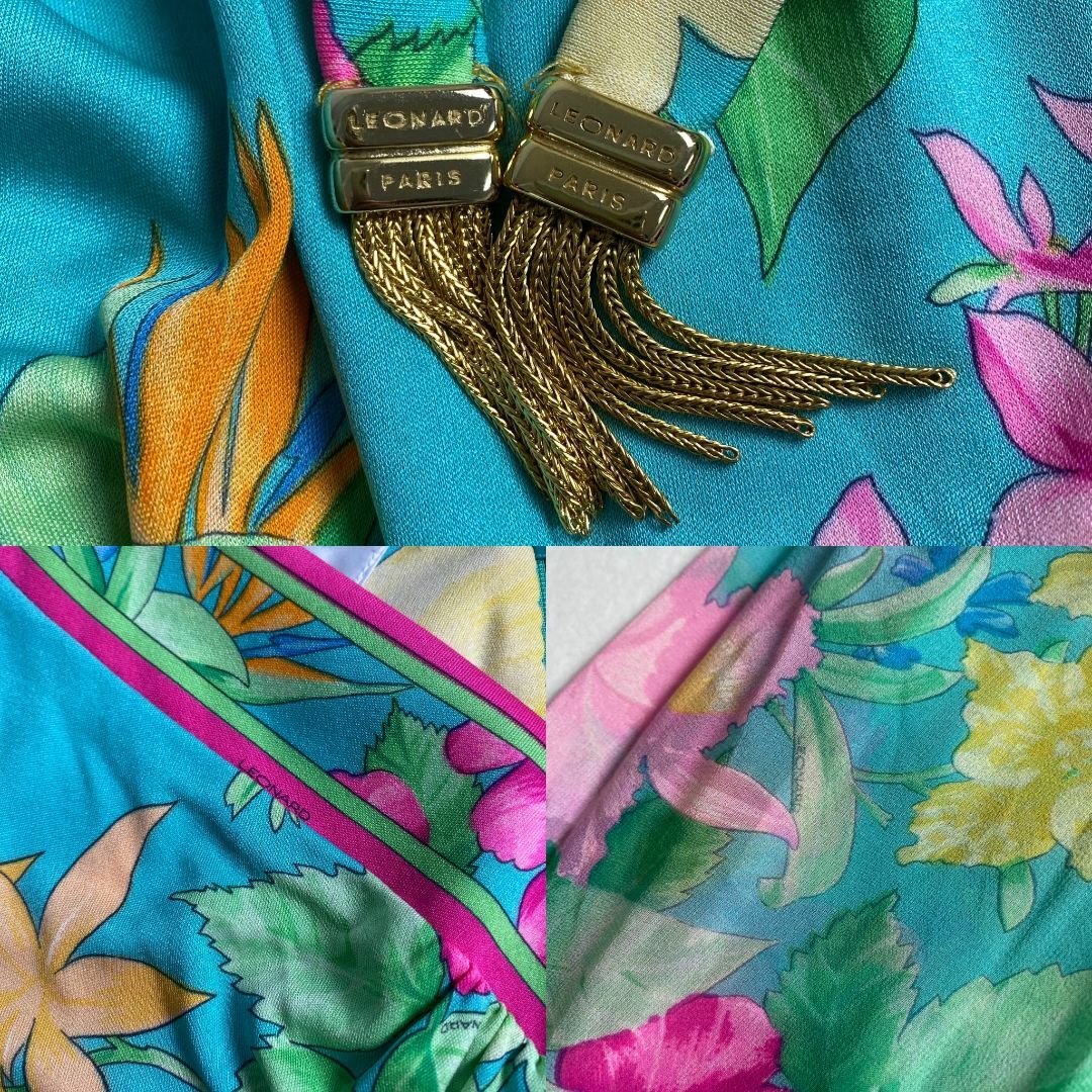 LEONARD - 美品 レオナール ロングワンピース LEONARD PARIS