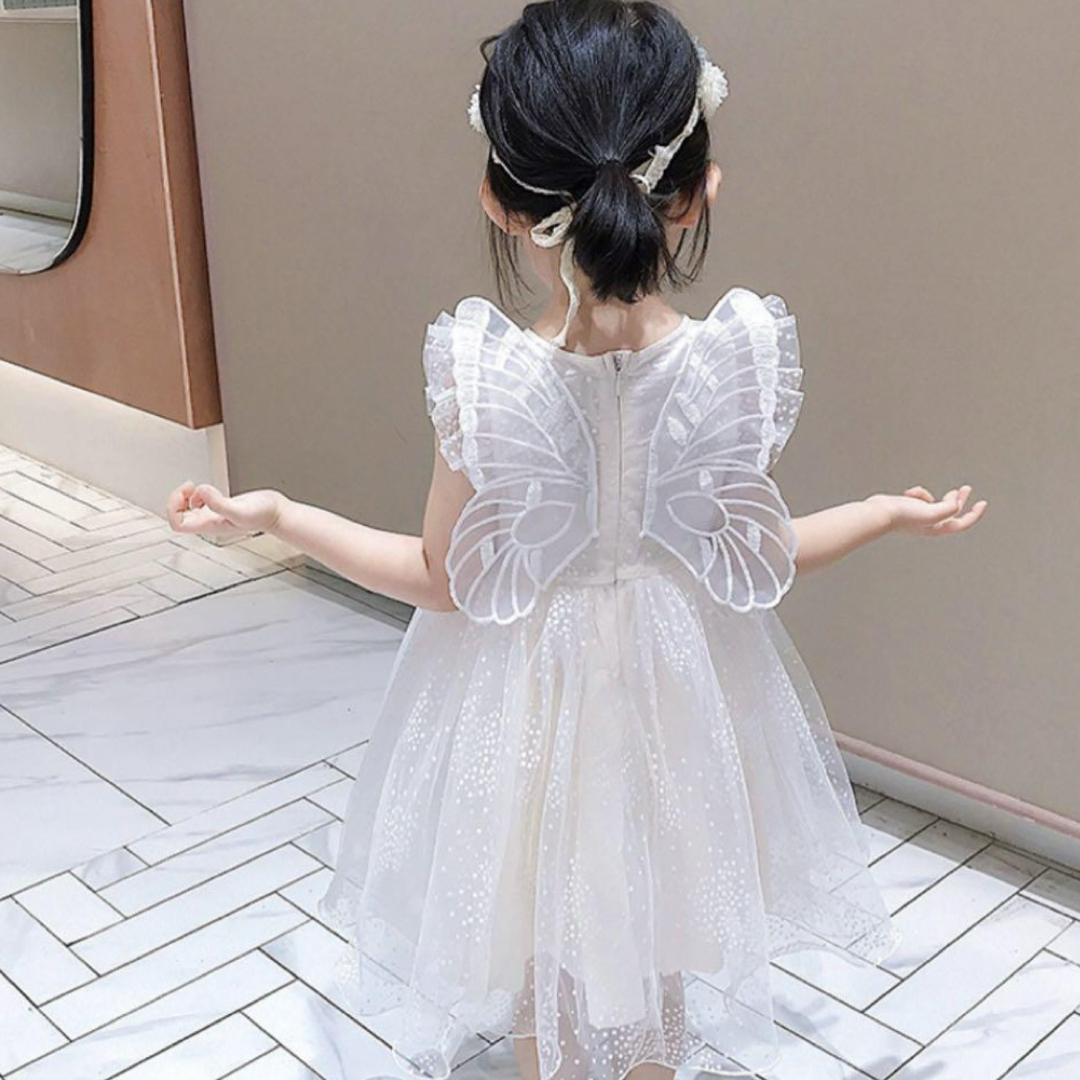 新品未使用　ベビー　キッズ　女の子　ドレス　ワンピース　 誕生日 90 キッズ/ベビー/マタニティのキッズ服女の子用(90cm~)(ドレス/フォーマル)の商品写真