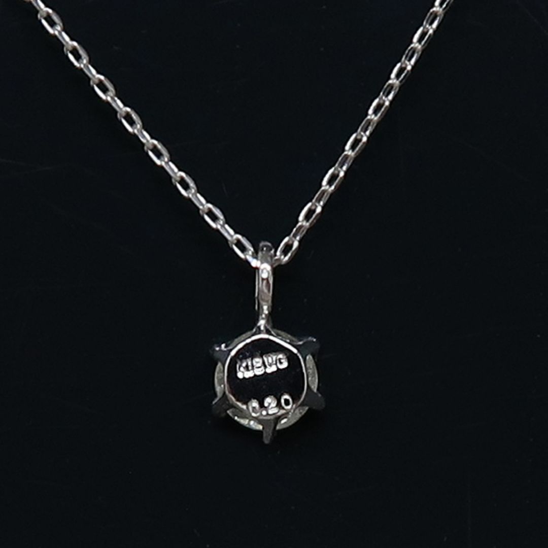 人気商品ランキング K18WG 0.20ct ダイヤ ネックレス プチ ダイヤモンド アクセサリー