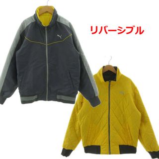 プーマ(PUMA)のプーマ PUMA 中綿ジャケット 864368 リバーシブル グレー 黄色 L(その他)