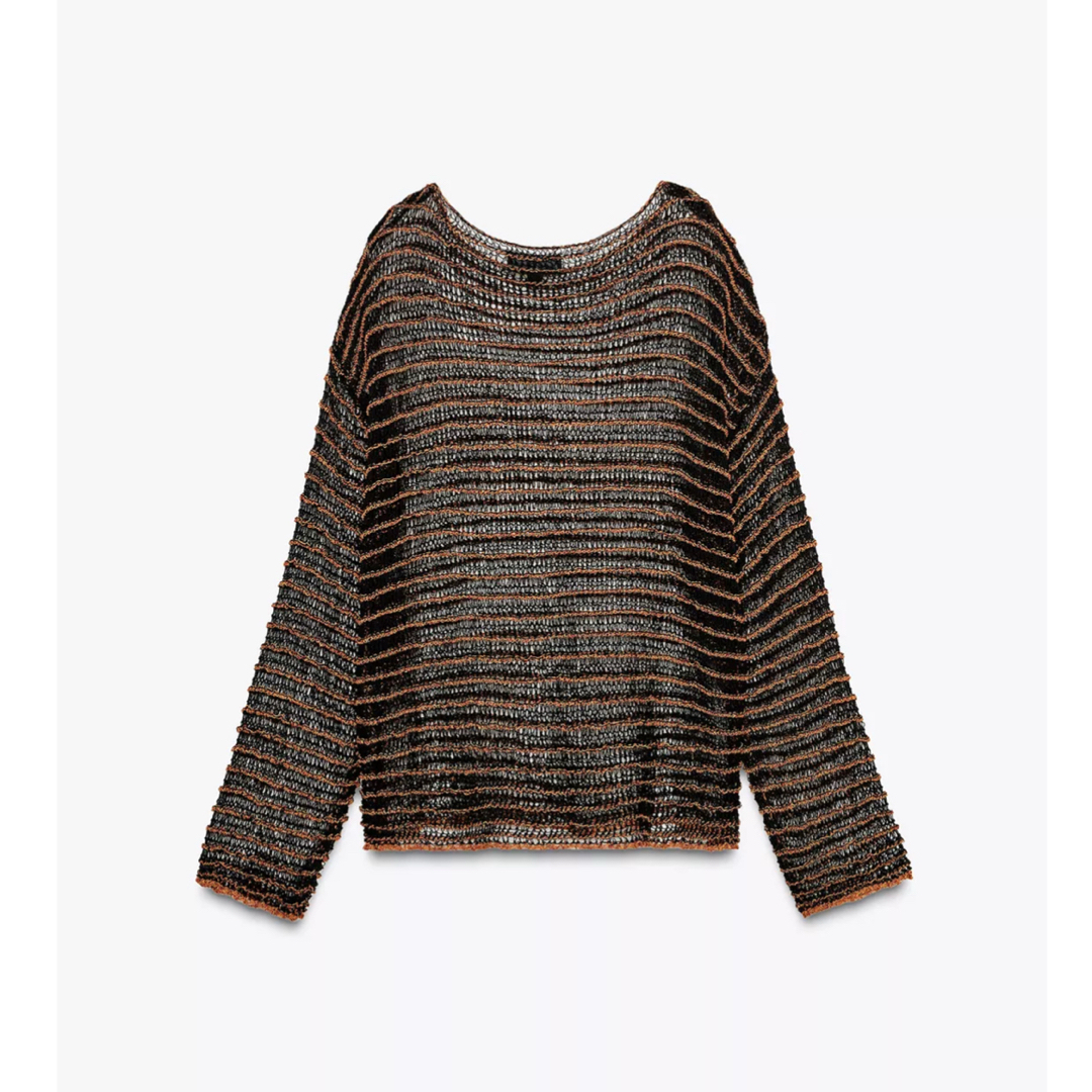 ★ドイツ発*ZARA*新作*OPEN メッシュテクスチャーニット/ST★ ZARA - 【新品未使用品】ZARA メッシュニットの通販 by yongyong