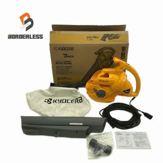 キョウセラ(京セラ)の☆比較的綺麗☆RYOBI リョービ 100V ブロワバキューム RESV-1000A 付属品付 ブロワーバキューム バキュームブロワー 屋外用 掃除機 108113(工具)