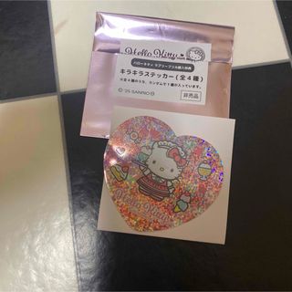 ハローキティ(ハローキティ)のサンリオ キティ ラブリーフリル メイド ステッカー 非売品(キャラクターグッズ)