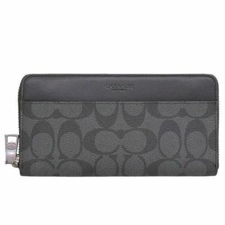COACHコーチ シグネチャー レザー アコーディオン ジップ ウォレット(財布)