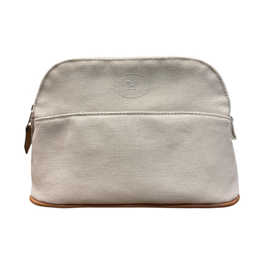 HERMES - エルメス HERMES ボリードポーチ20 アイボリー トワル