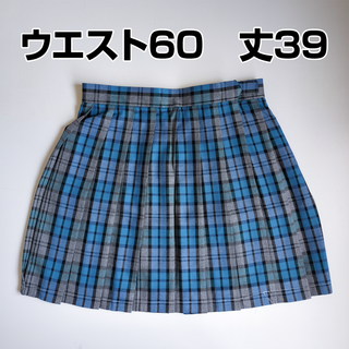 プリーツ ミニスカート チェック JK コスプレ 制服 [ウエスト64/丈39](衣装)