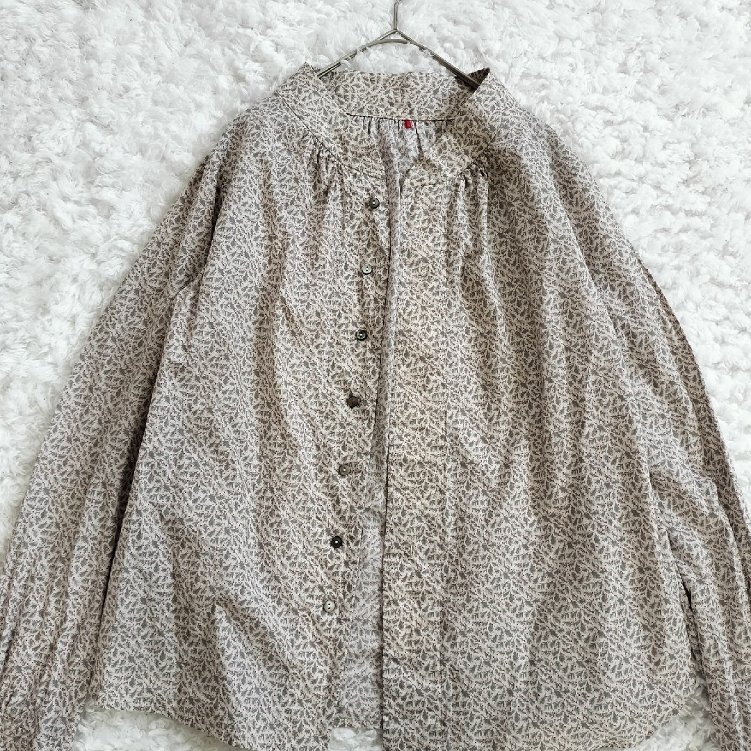 パラスパレス ブラウス シャツ コットン100% シェルボタン