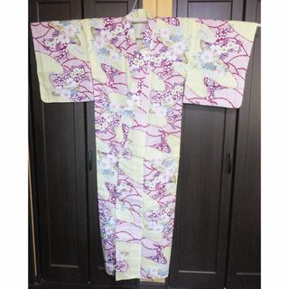 源氏物語★綿麻浴衣★萩と撫子(浴衣)