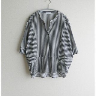 ユナイテッドアローズグリーンレーベルリラクシング(UNITED ARROWS green label relaxing)のgreen label relaxing　ストライプ スキッパーシャツ(その他)
