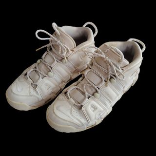 ナイキ(NIKE)の[ナイキ　エアモアアップテンポ　トリプルホワイト　28·5](スニーカー)