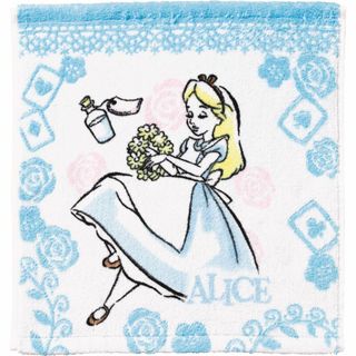 【在庫セール】丸眞 ハンドタオル ディズニー ふしぎの国のアリス 34×36cm(タオル/バス用品)