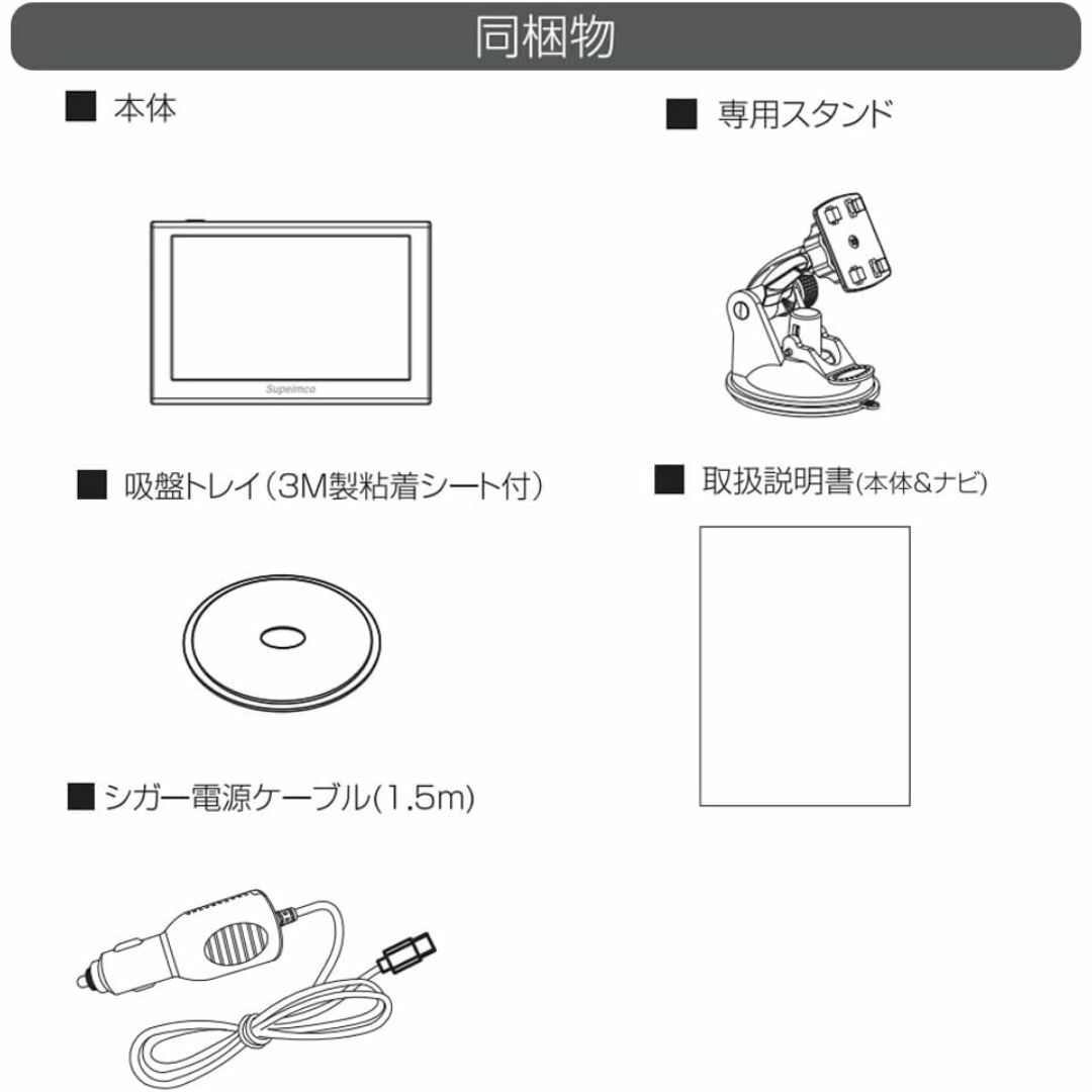 2025年日本最新地図】5インチ ポータブル カーナビ 8G/256M の