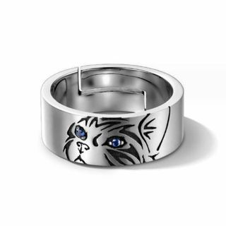 [Cape Wisteria] 指輪 メンズ リング 猫 アクセサリー メンズリ(その他)